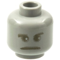 Lego hlava, světle šedá (3626bpx99)